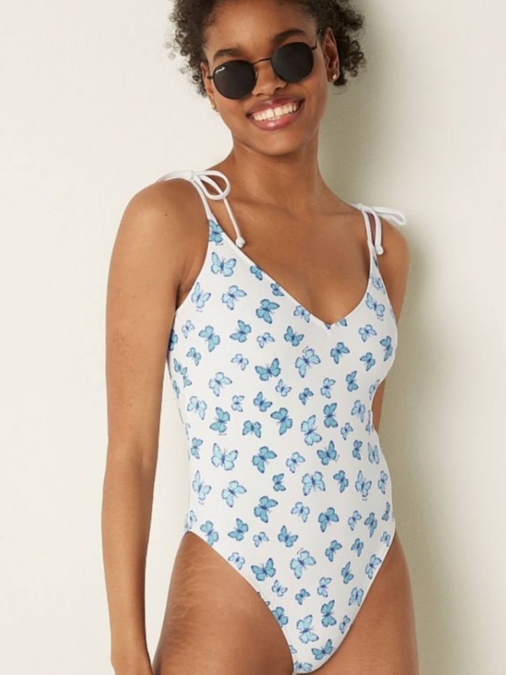 Victorias Secret PINK Butterfly Plunge BathingSuit NEW